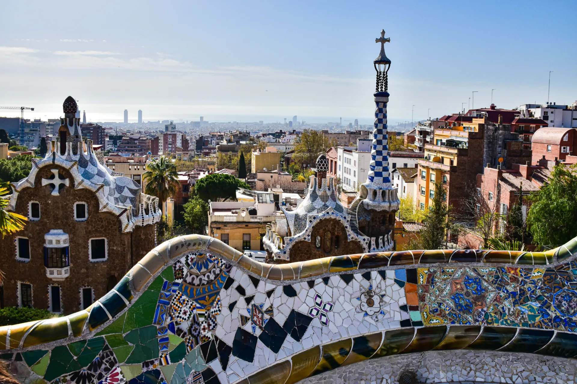 Photo by AXP Photography: https://www.pexels.com/photo/the-view-from-the-top-of-the-park-guell-27348502/
